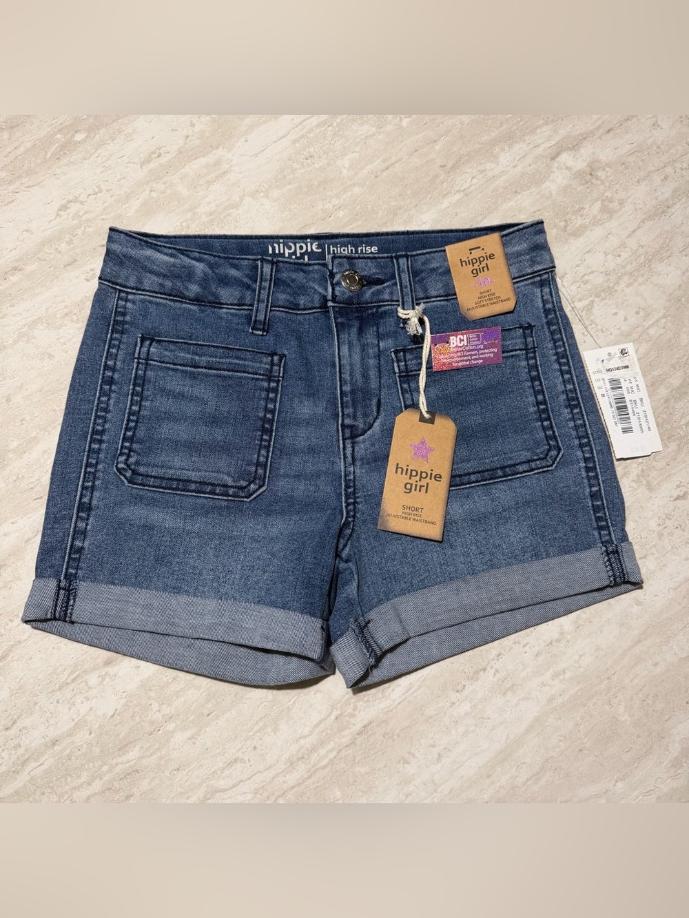 NWT Hippie Girl Soft Stretch Jeans Shorts *10